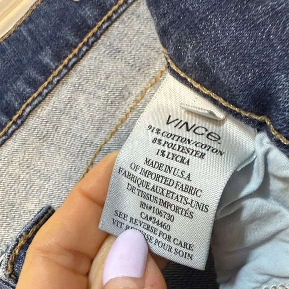 Vince Dark Blue Skinny Jeans - Picture 7 of 8